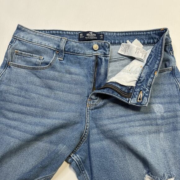 Hollister High Rise Vintage Baggy Jeans Women's Size 15 R 32X31 Ripped - Picture 8 of 9